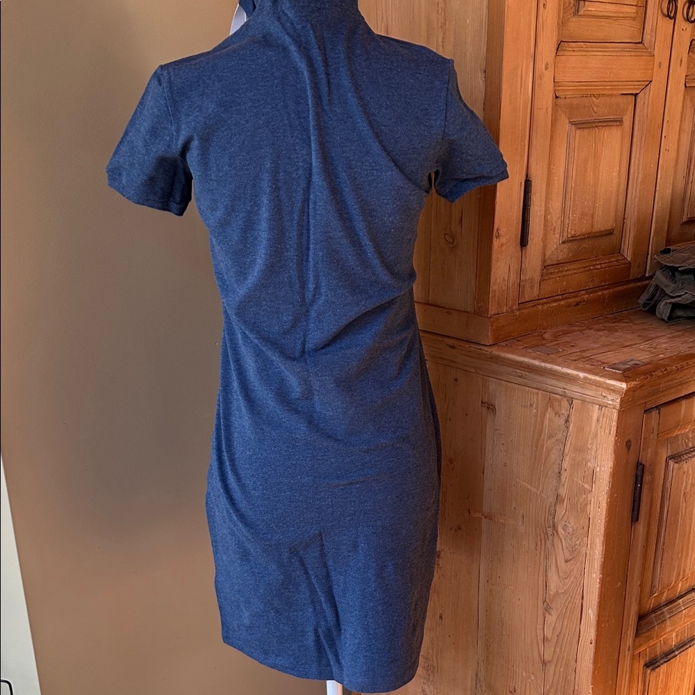 NWT Lacoste Slim Navy Short-Sleeve Polo Mini Dress -S2 - Picture 3 of 7